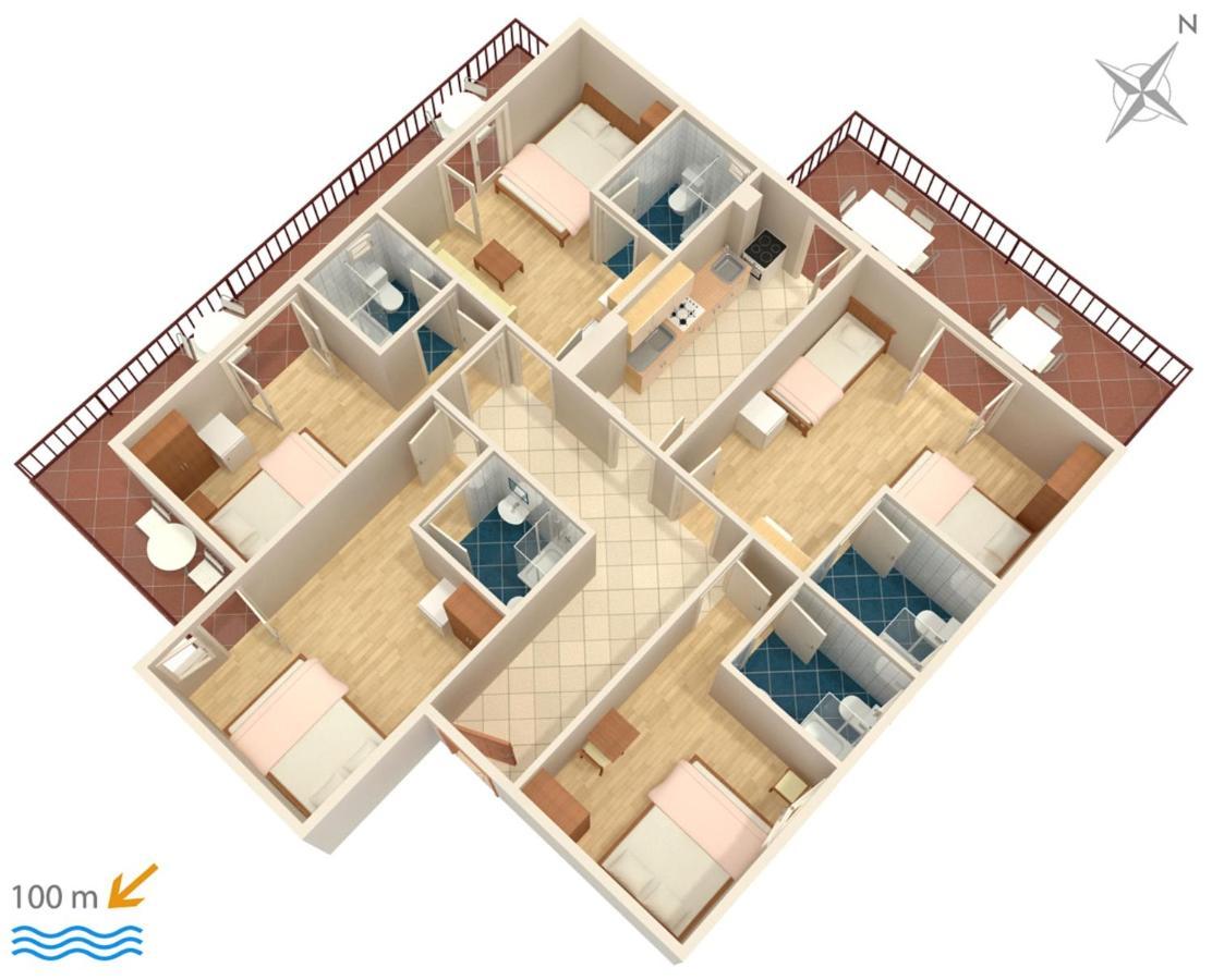 Apartments By The Sea Podaca, Makarska - 516 Ngoại thất bức ảnh