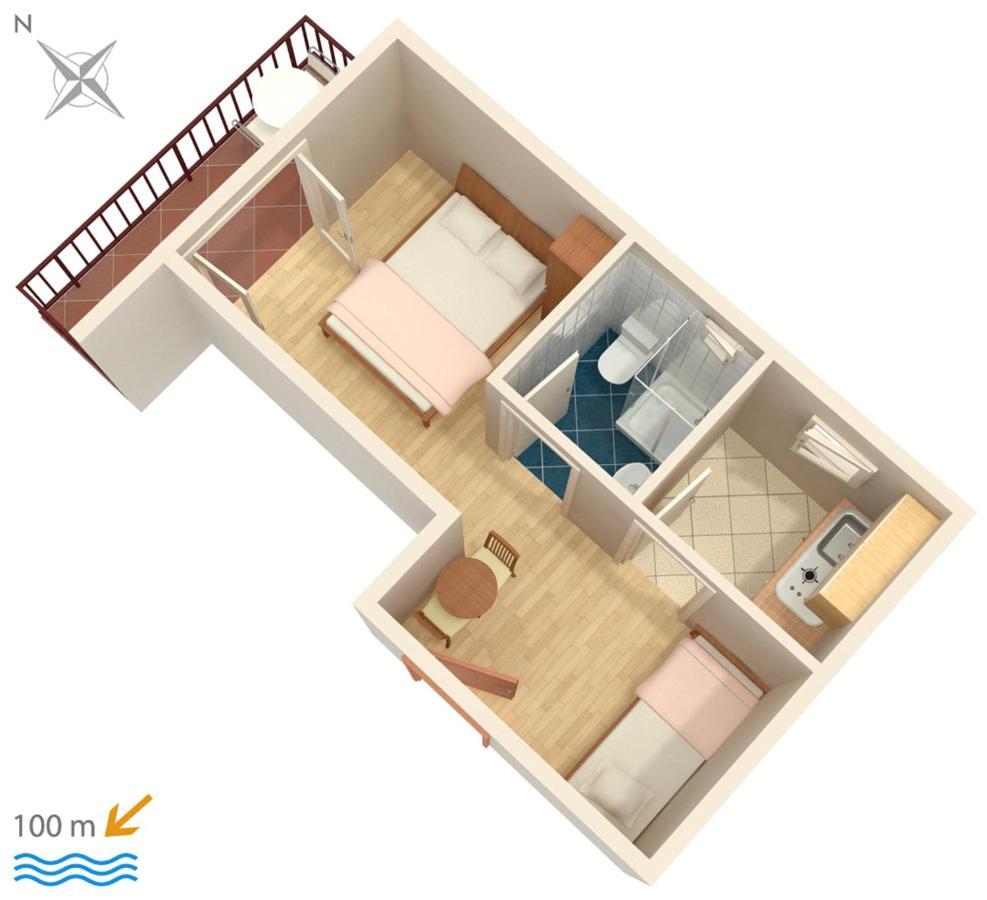 Apartments By The Sea Podaca, Makarska - 516 Ngoại thất bức ảnh